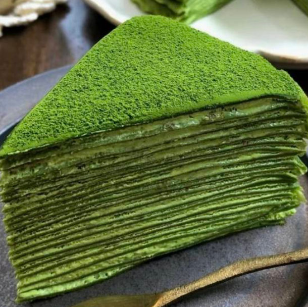 Matcha Mille Crepes (slice)
